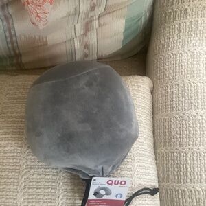 Brand new Memory foam Travel pillow gray with pocket in bag